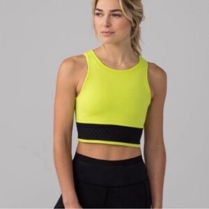 Lululemon Athletica Mind Over Miles Crop Top 4 EUC